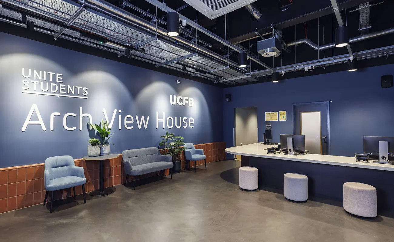 London student at Arch View House Unite Students